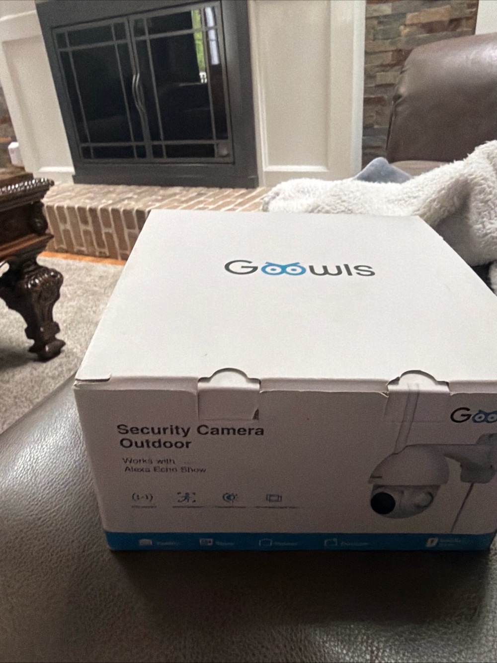 NEW Goowls Outdoor Security Camera PTZ WiFi Motion Detection Night Vision